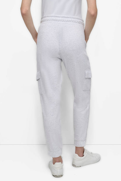 HIGH-RISE STUDDED LOGO SLIM JOGGER