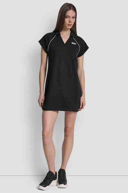 SHORT SLEEVE LOGO MINI POLO DRESS