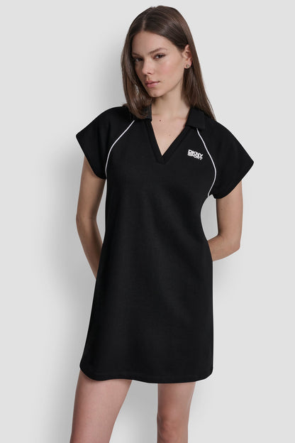 SHORT SLEEVE LOGO MINI POLO DRESS