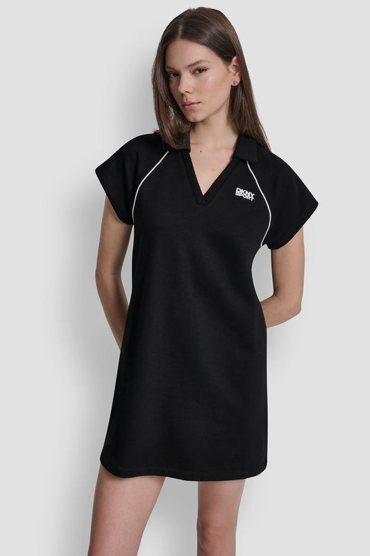 SHORT SLEEVE LOGO MINI POLO DRESS