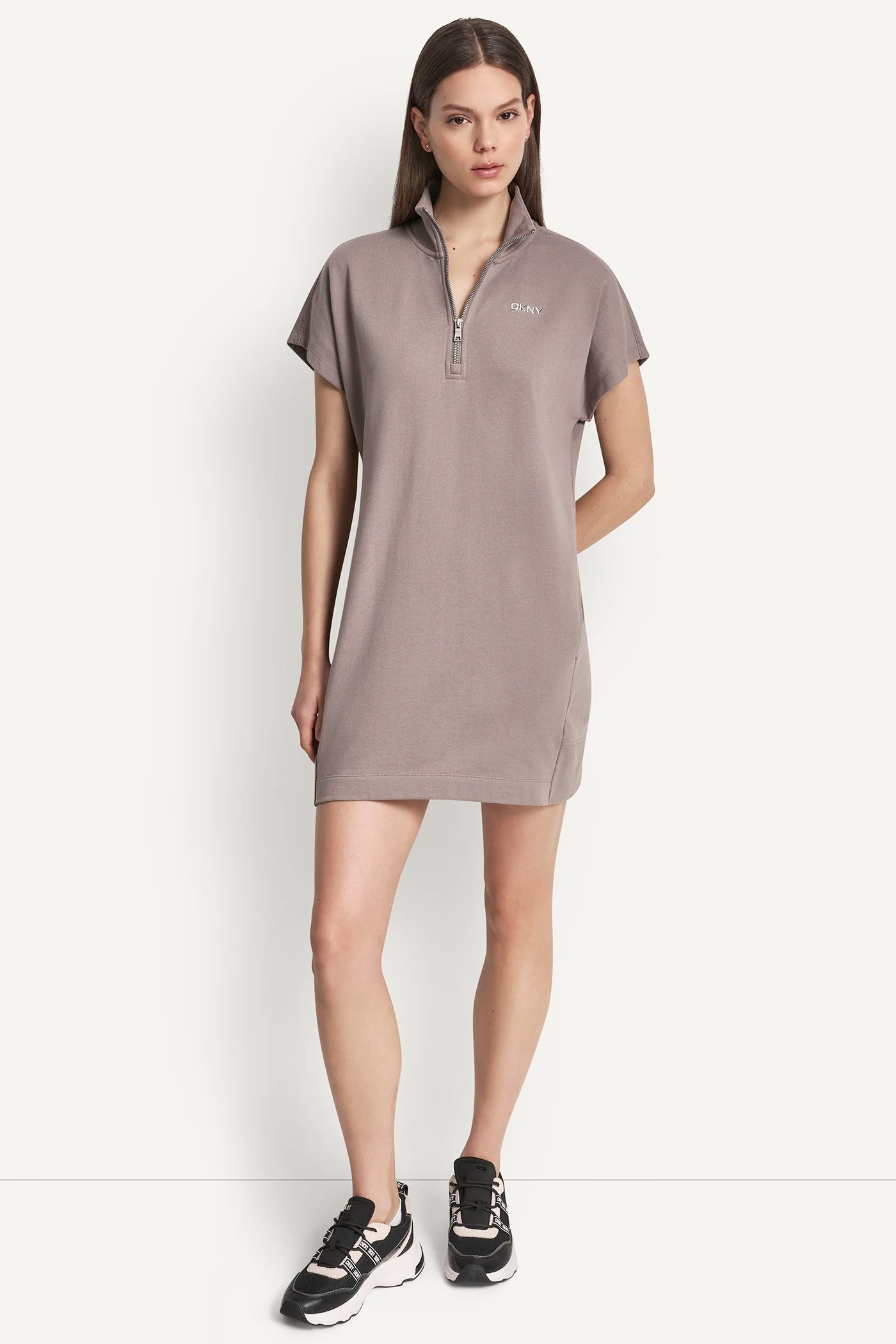 METALLIC BUBBLE LOGO SNEAKER DRESS