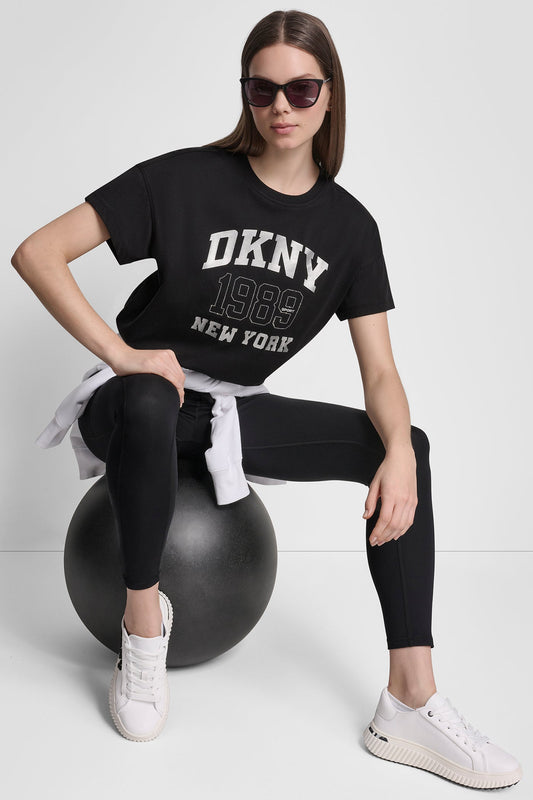 DKNY 1989 LOGO RHINESTUD TEE