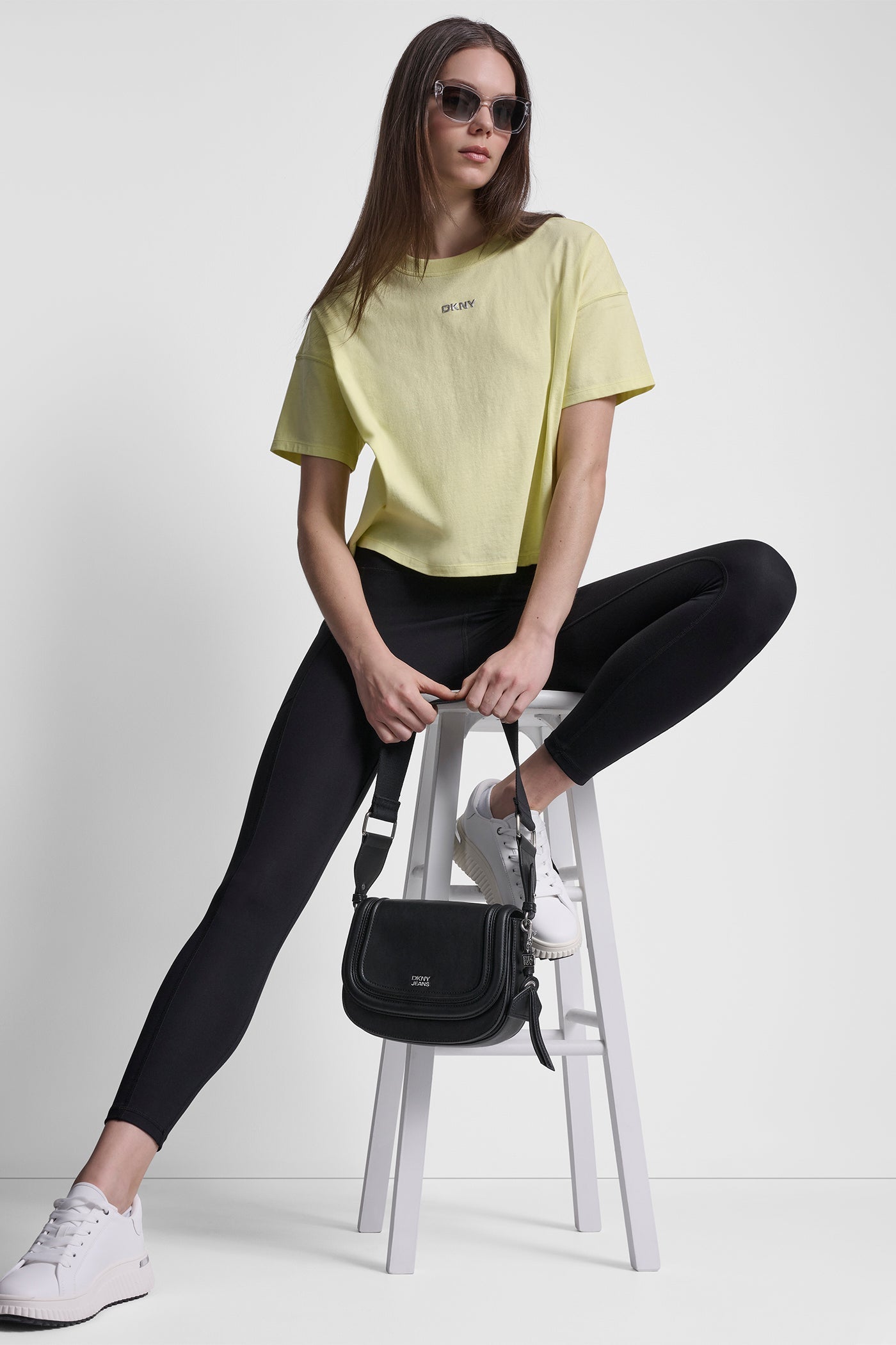 METALLIC LOGO TEE