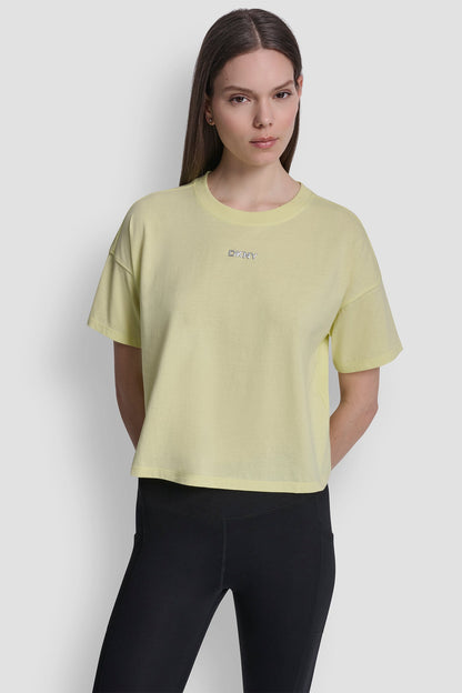 METALLIC LOGO TEE