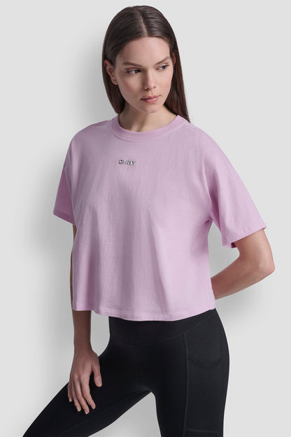 METALLIC LOGO TEE