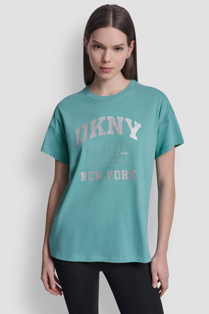 DKNY 1989 LOGO RHINESTUD TEE
