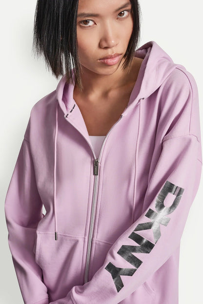 FOIL LOGO FULL-ZIP HOODIE