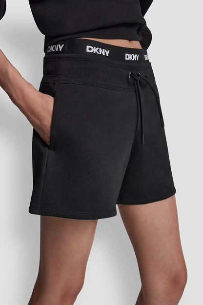 HIGH-RISE LOGO-WAIST SWEAT SHORTS