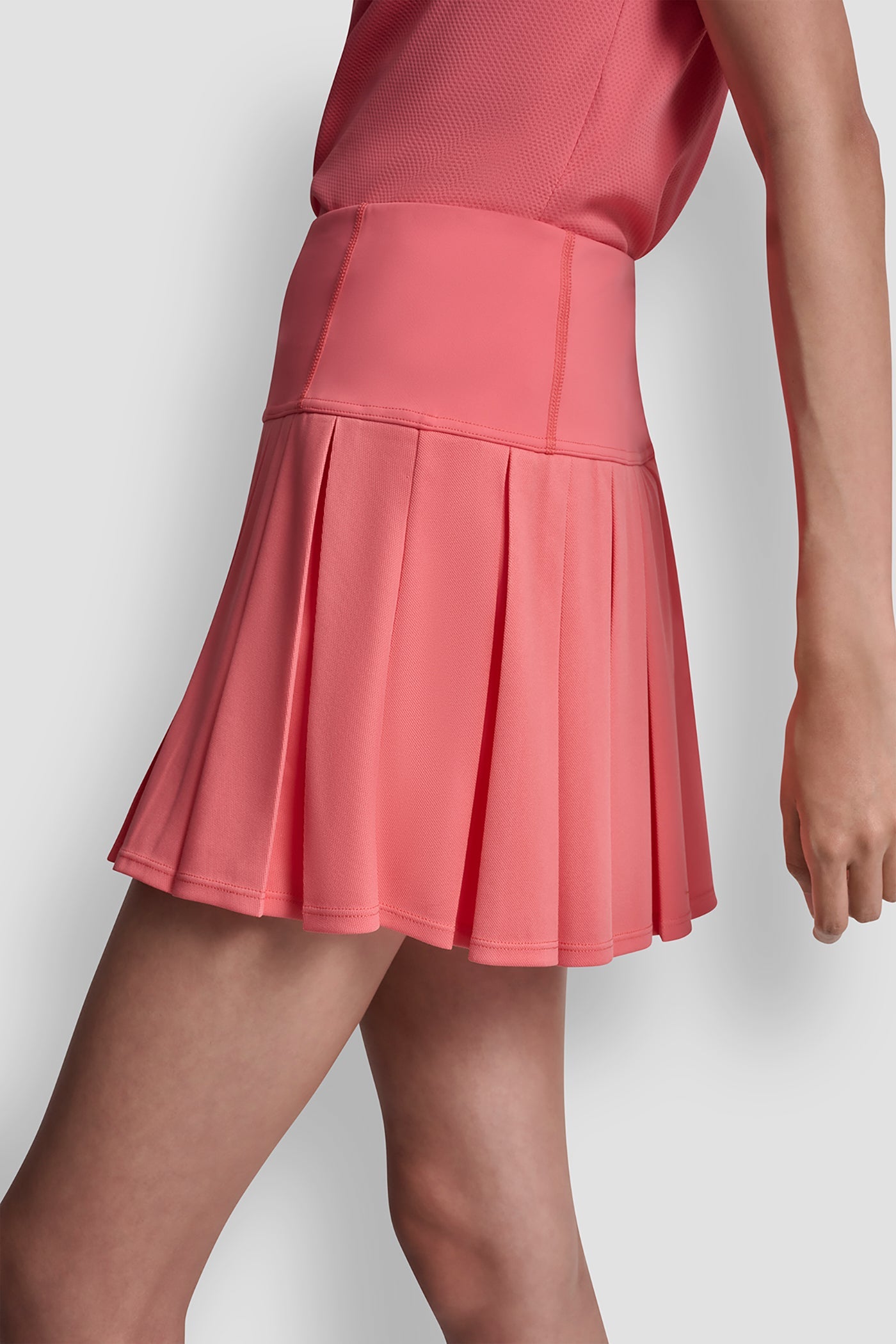 EXTRA HIGH-RISE COURT PIQUÉ PLEATED TENNIS SKORT