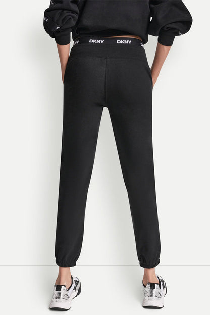 HIGH-RISE LOGO WAIST SLIM JOGGER