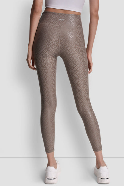 HIGH-RISE LOGO-JACQUARD 7/8-LENGTH ELEVATE LEGGING