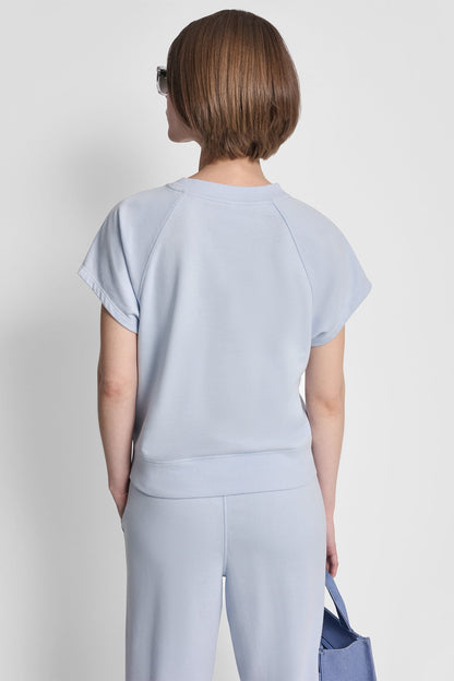 METALLIC BUBBLE LOGO SHORT SLEEVE PULLOVER