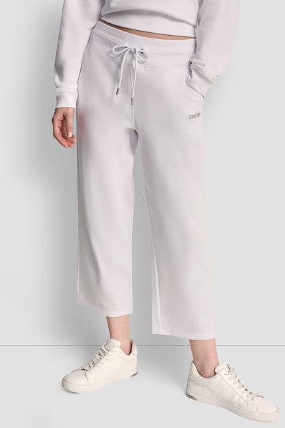 METALLIC BUBBLE LOGO CROPPED HIGH-RISE PANTS