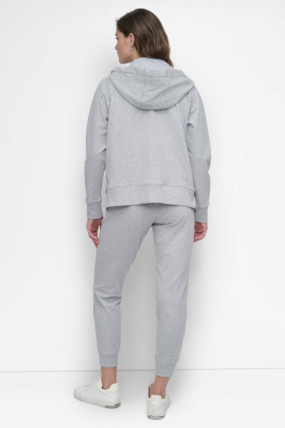 TWO-TONE LOGO DRAWSTRING HOODIE