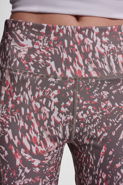HIGH-RISE LOGO-JACQUARD 7/8-LENGTH ELEVATE LEGGING