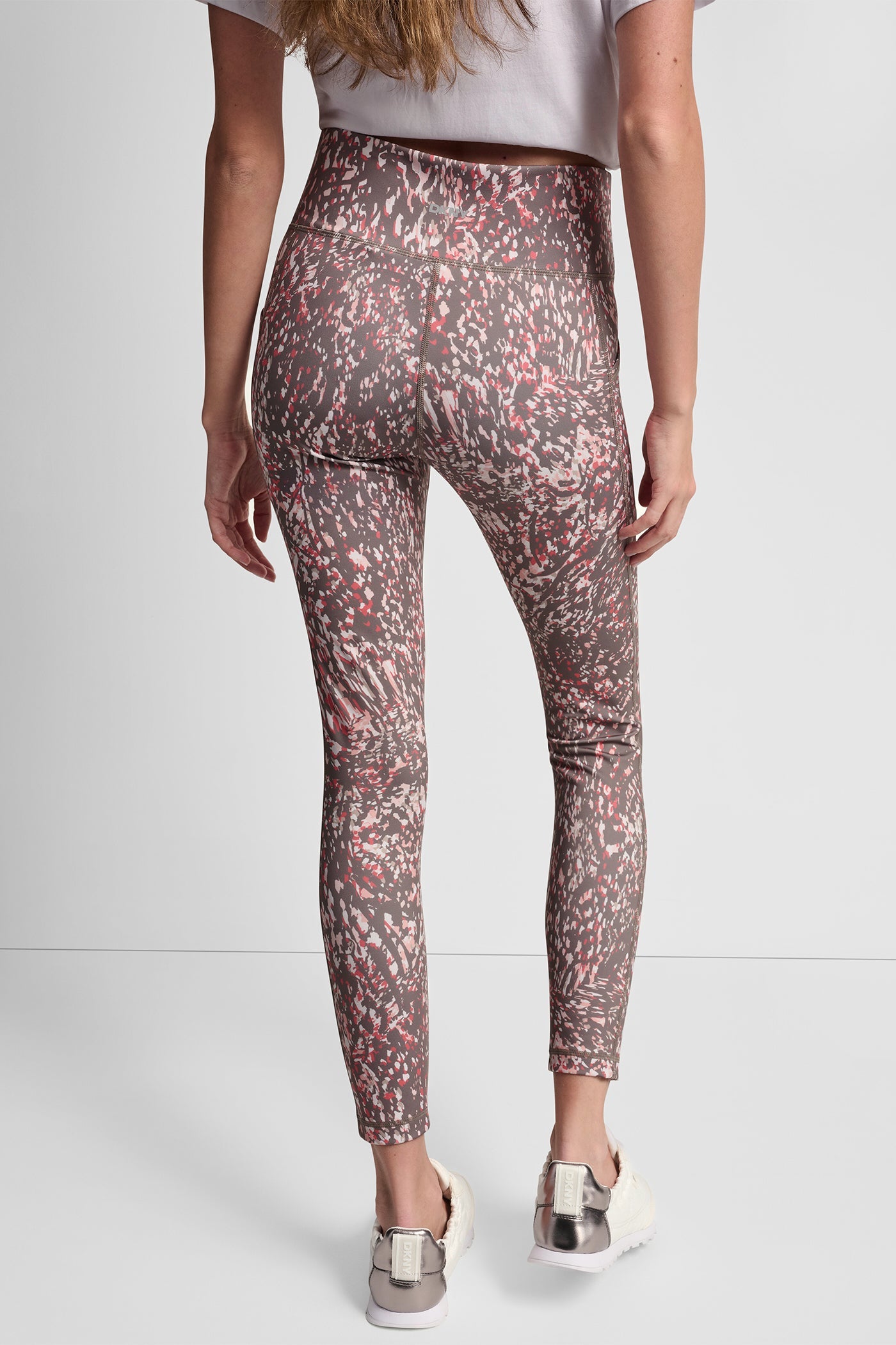 HIGH-RISE LOGO-JACQUARD 7/8-LENGTH ELEVATE LEGGING