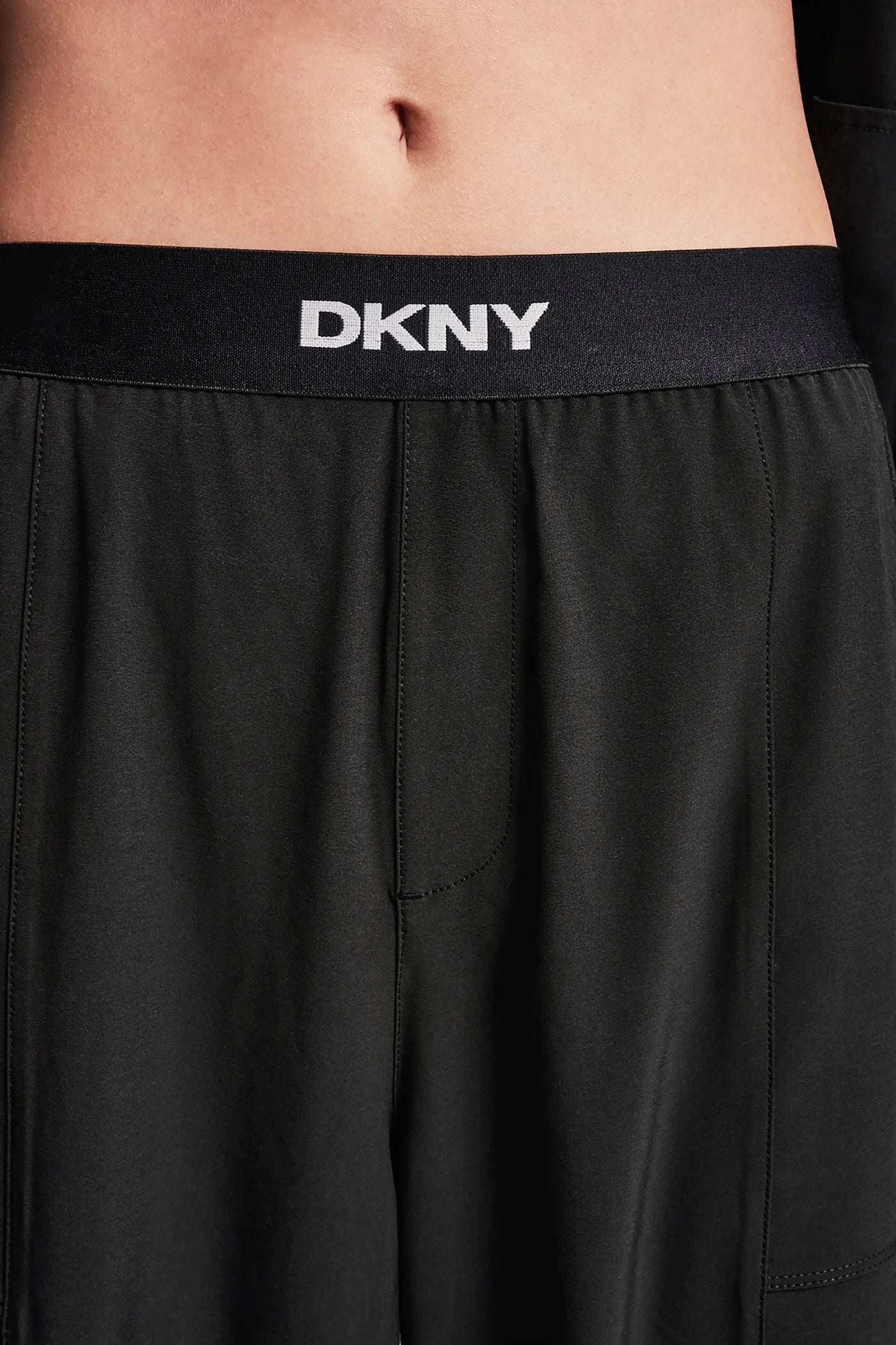 HIGH-RISE LOGO-WAIST WIDE-LEG PANT