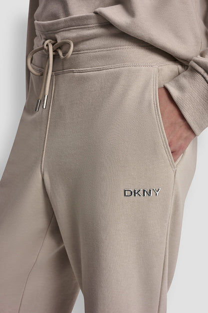 METALLIC BUBBLE LOGO CROPPED HIGH-RISE PANTS