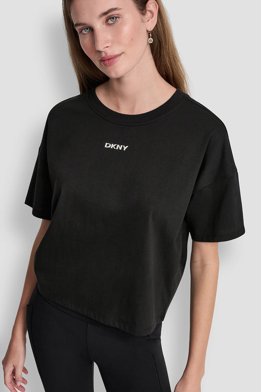 METALLIC LOGO TEE