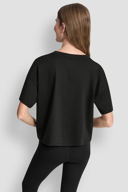 METALLIC LOGO TEE