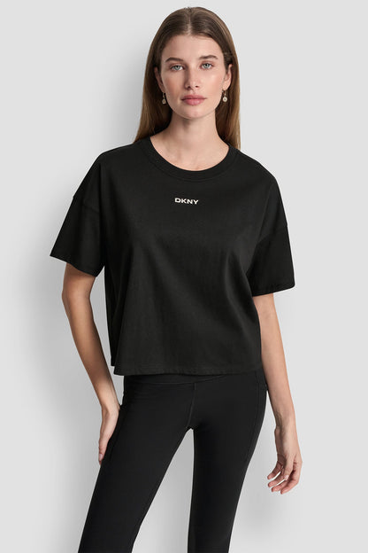 METALLIC LOGO TEE