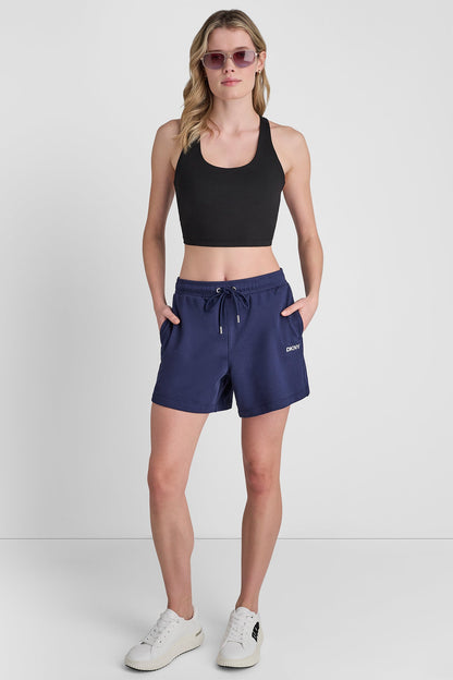 HIGH-RISE LOGO SWEAT SHORTS
