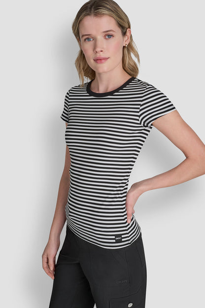 HUDSON RIB TEE WITH TONAL LOGO