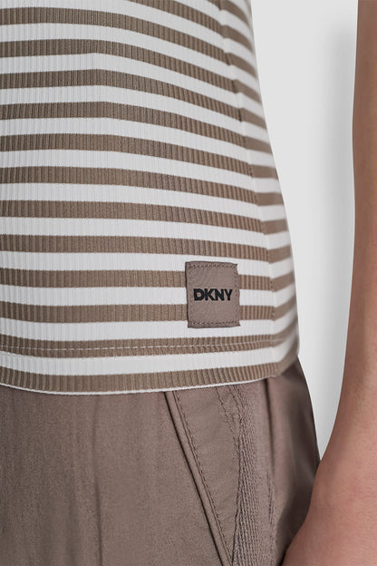HUDSON RIB TEE WITH TONAL LOGO