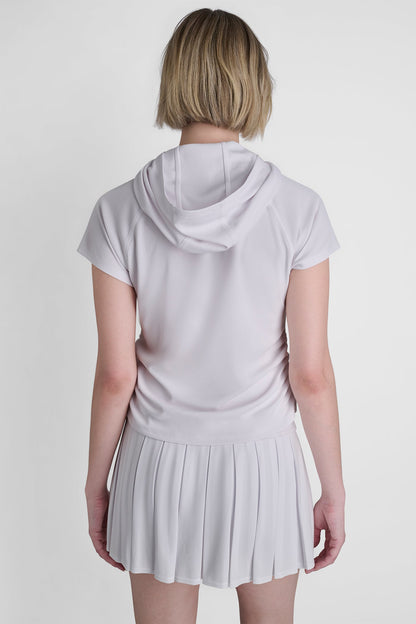 MESH HOODED LOGO TEE