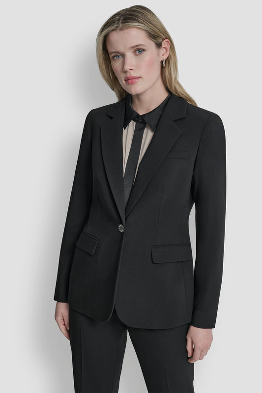 SINGLE BUTTON BLAZER
