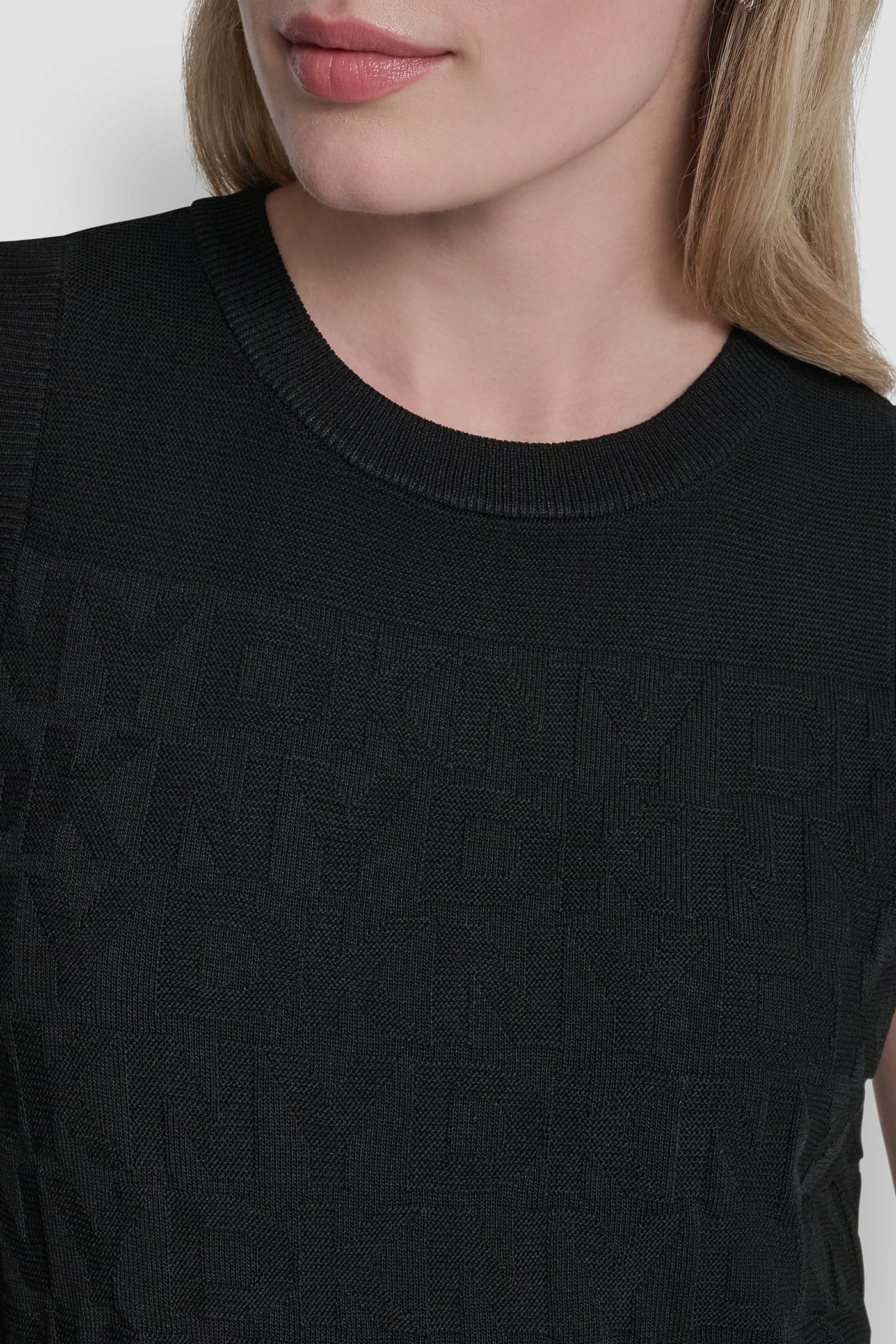 SWEATER TANK WITH ALL OVER LOGO