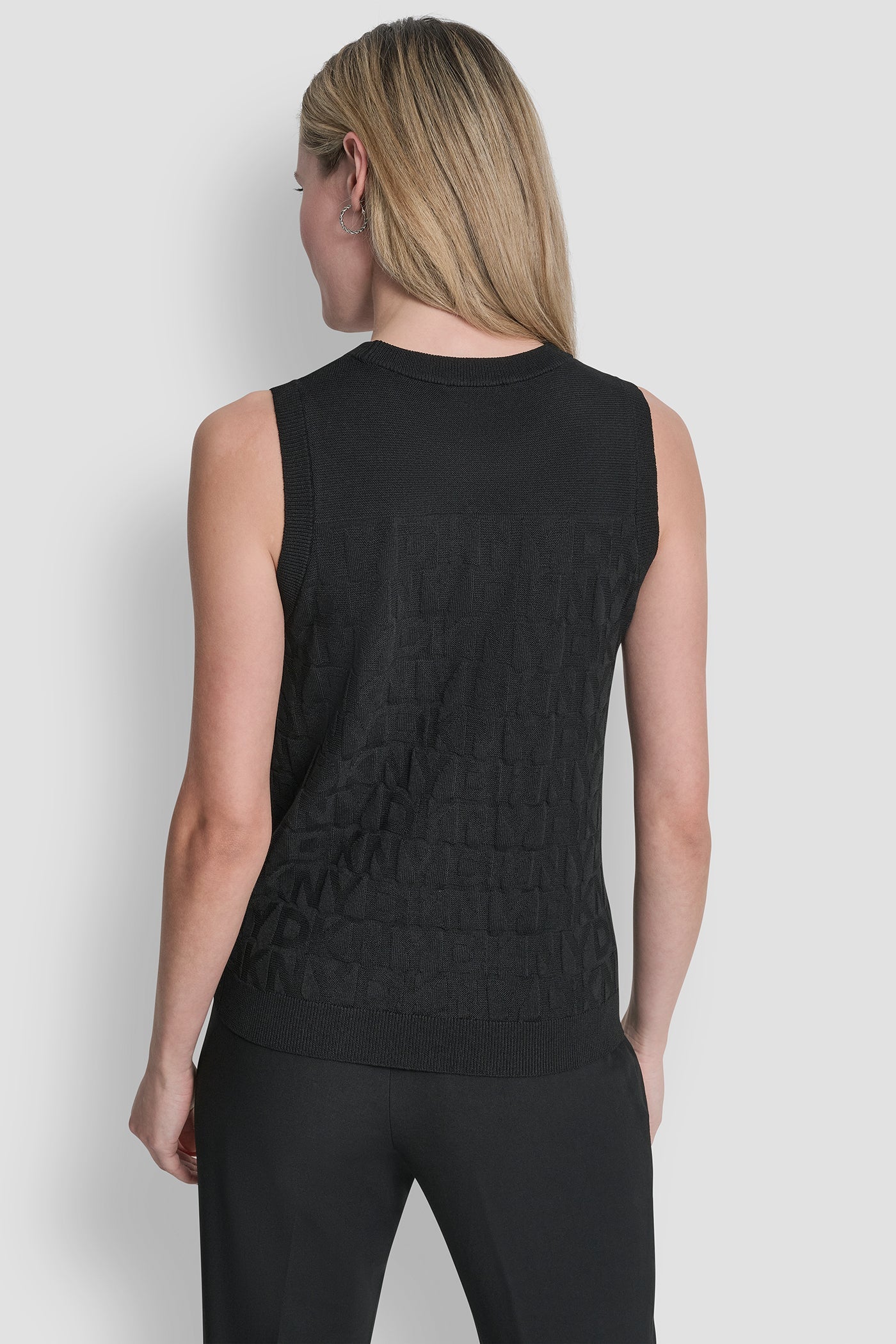 SWEATER TANK WITH ALL OVER LOGO