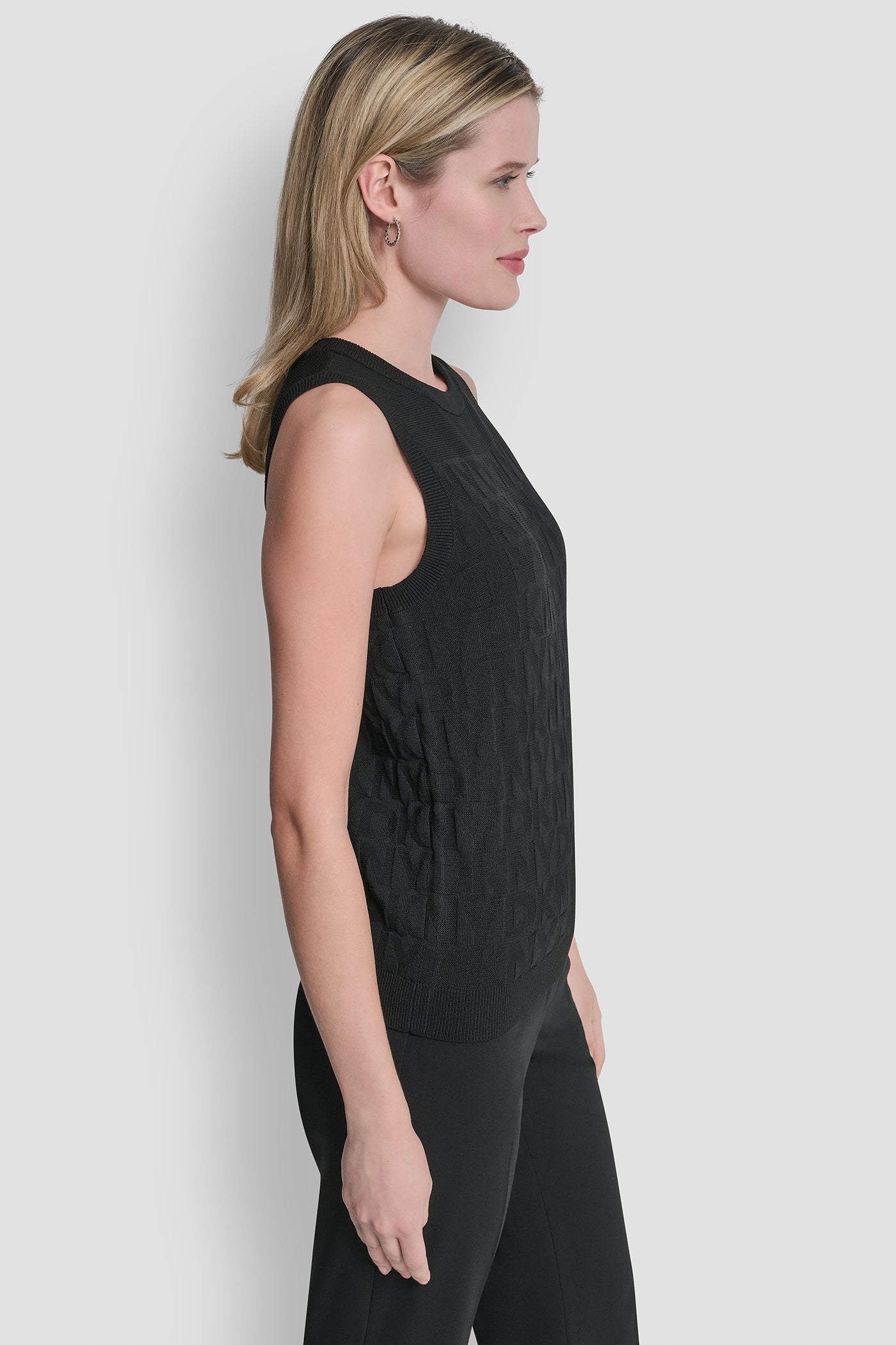 SWEATER TANK WITH ALL OVER LOGO
