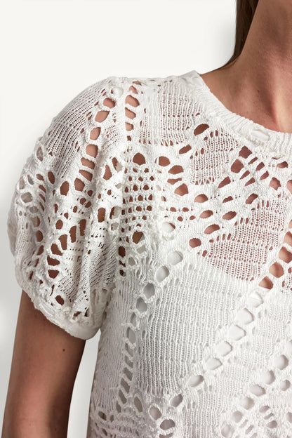 CROCHET LEAF TOP