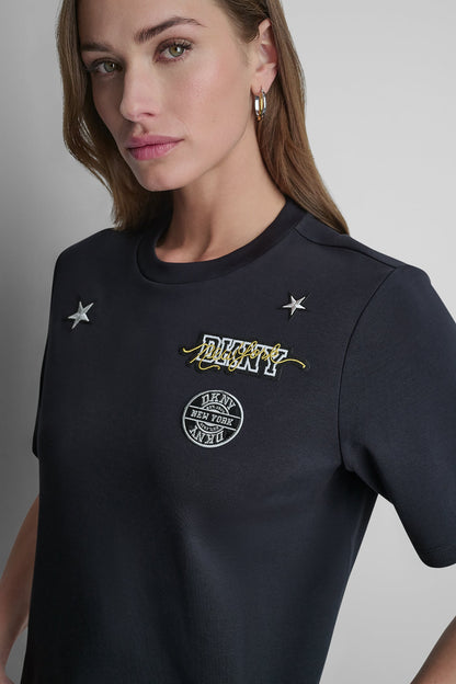 1989 PINS & PATCHES LOGO TEE