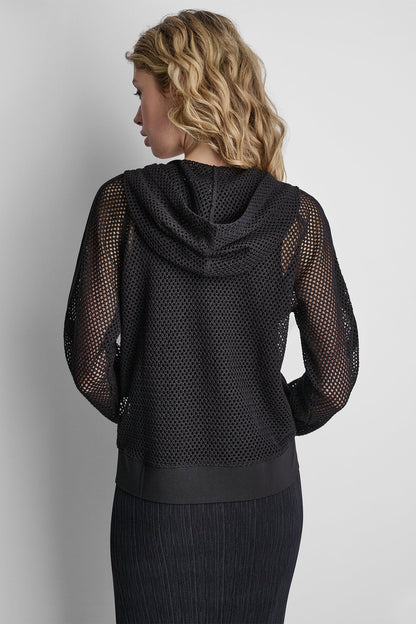 MESH LOGO ZIP-UP HOODIE