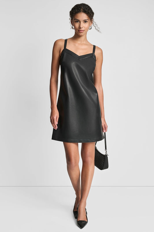 SLEEVELESS A-LINE MINI DRESS