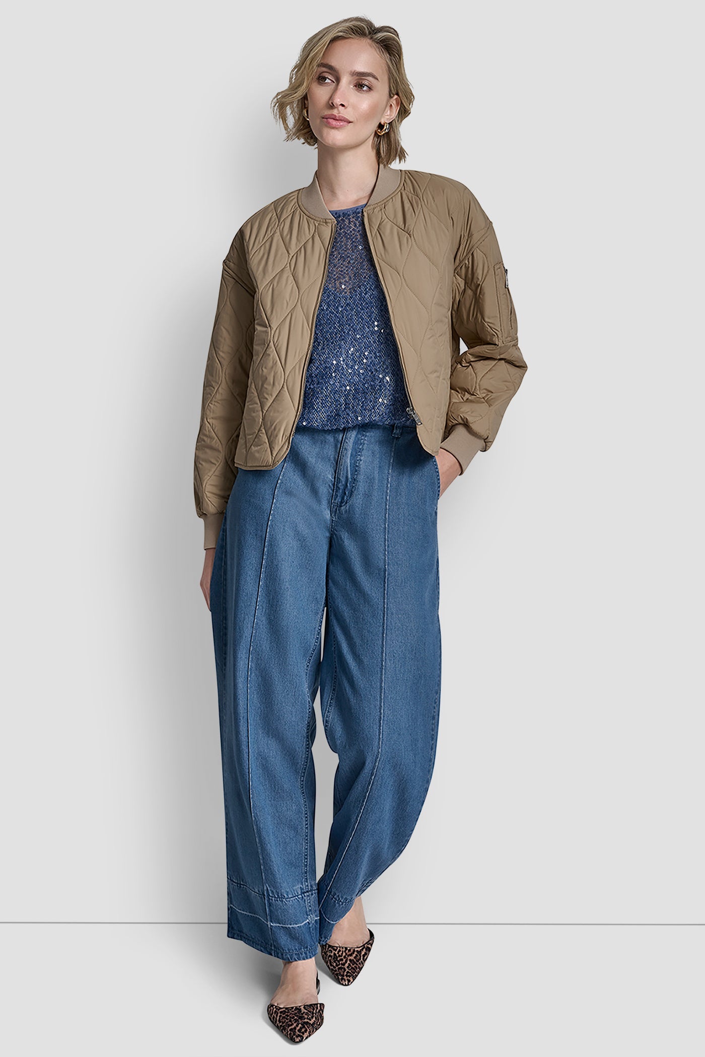 QUILTED BOMBER JACKET