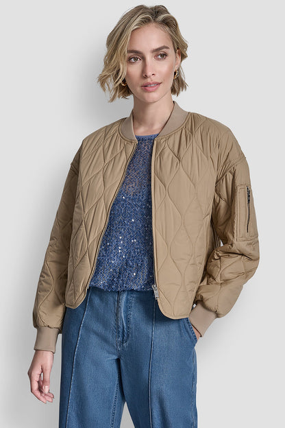 QUILTED BOMBER JACKET