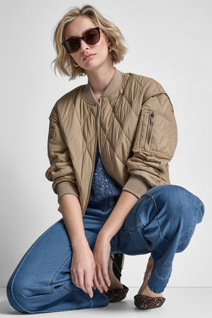 QUILTED BOMBER JACKET