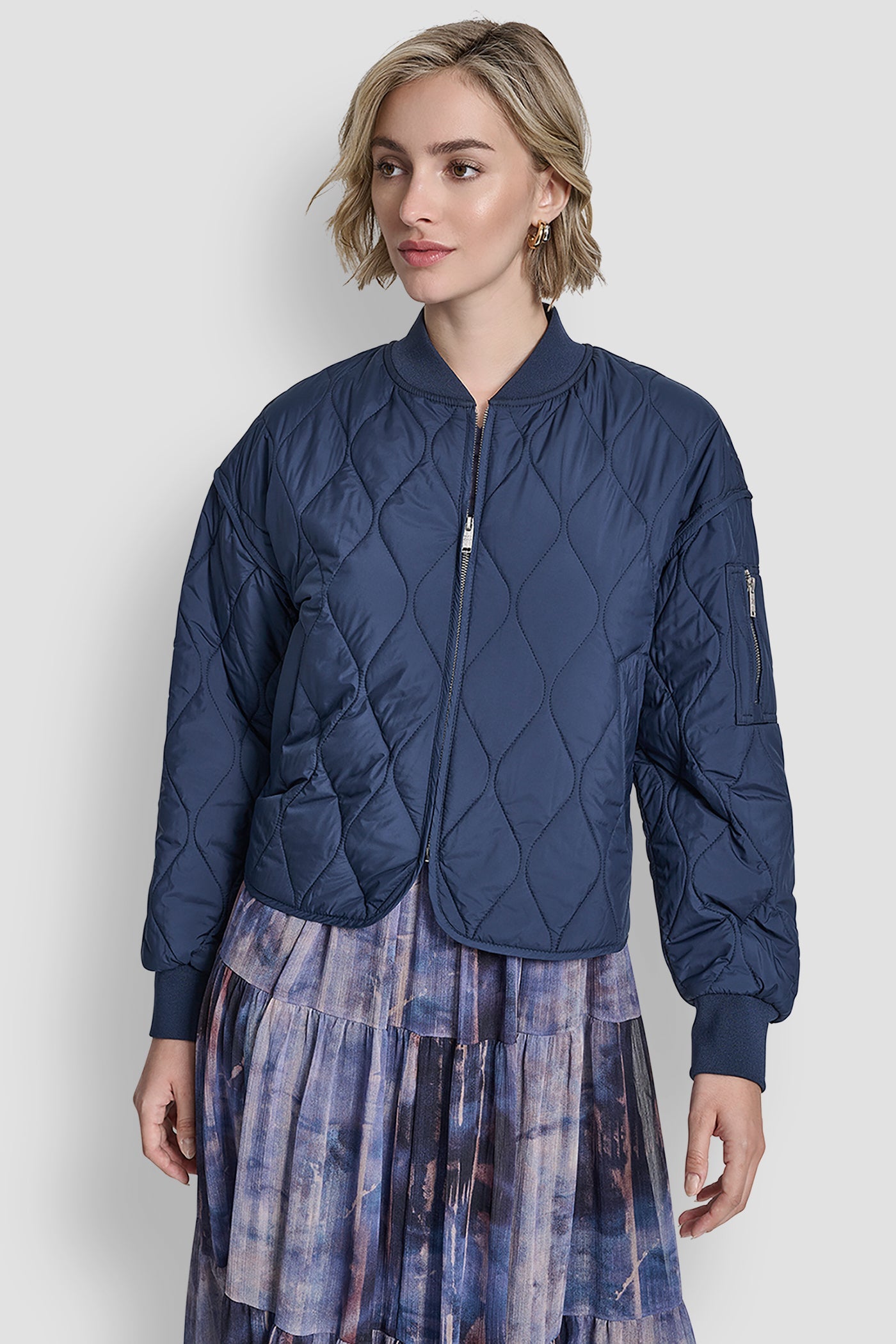 QUILTED BOMBER JACKET