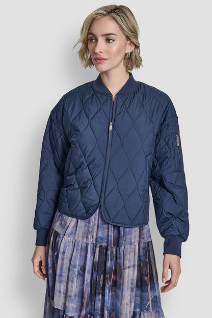QUILTED BOMBER JACKET