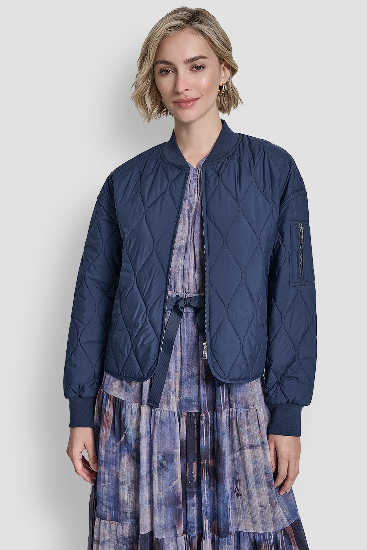 QUILTED BOMBER JACKET