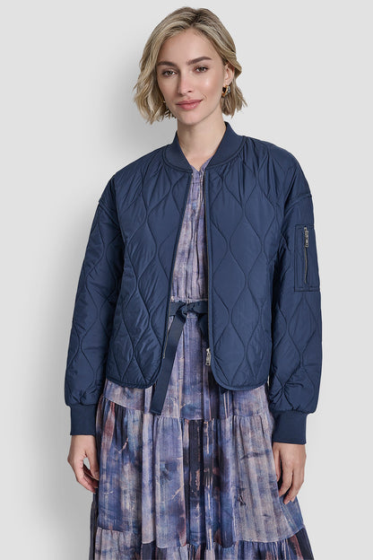 QUILTED BOMBER JACKET