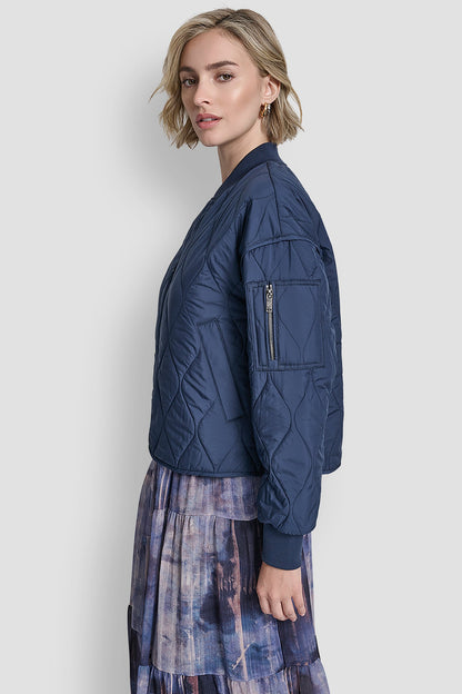 QUILTED BOMBER JACKET