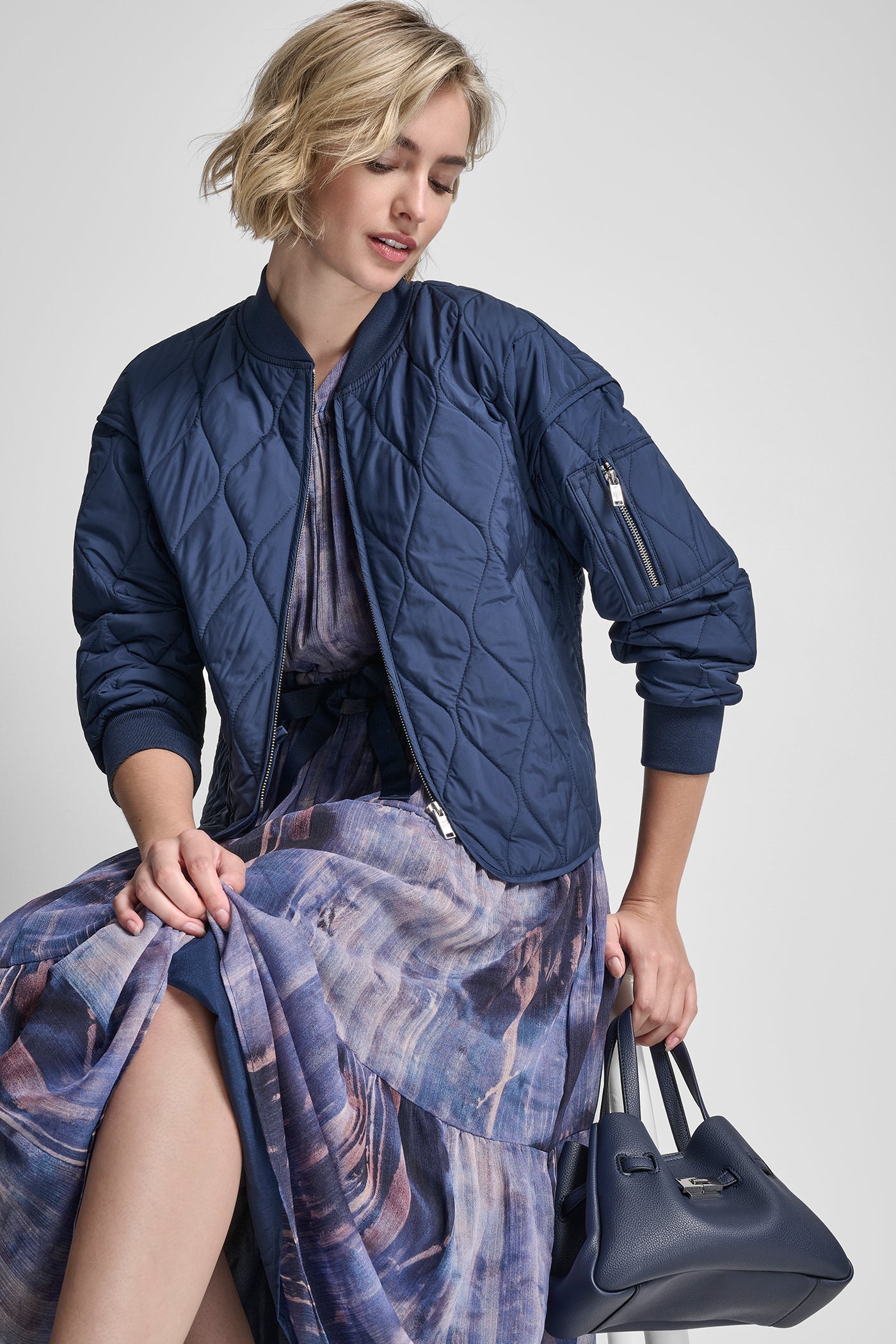 QUILTED BOMBER JACKET