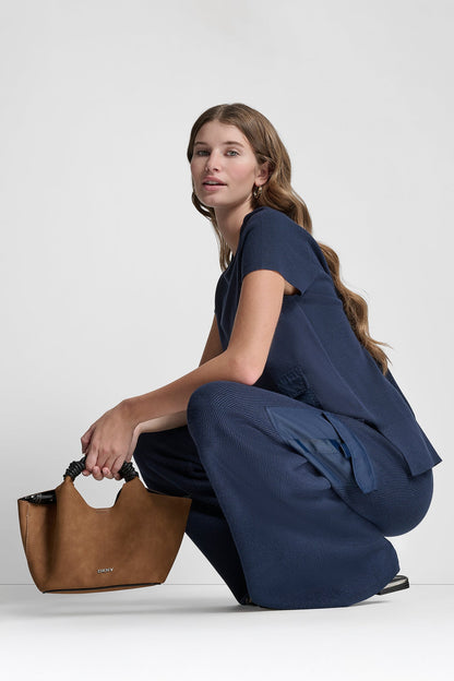 HIGH-RISE CARGO SWEATER PANT