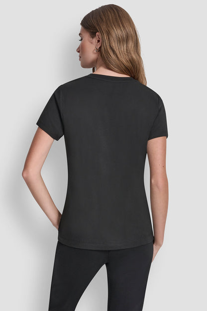 STUDDED MOTO CONVERSATIONAL TEE