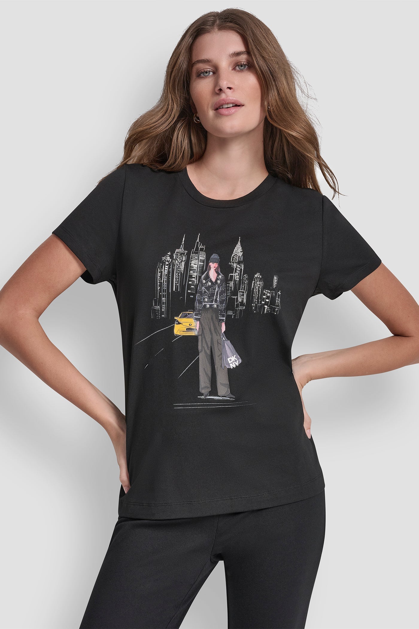 STUDDED MOTO CONVERSATIONAL TEE
