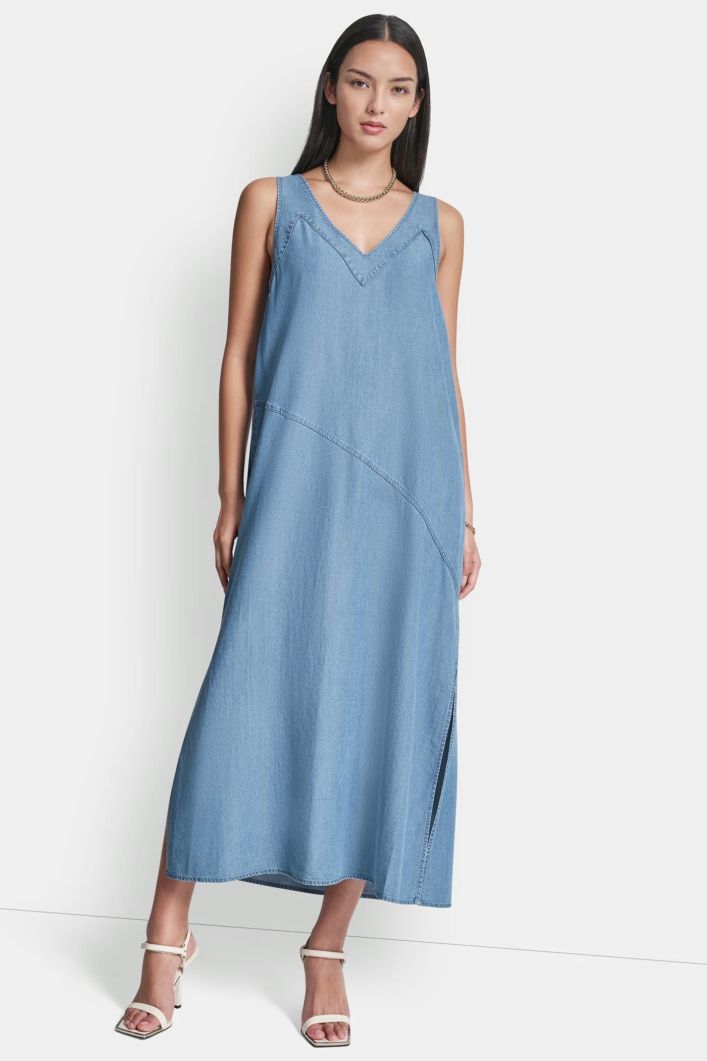 TENCEL MIDI SWING DRESS